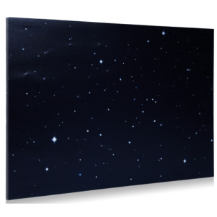 BACKDROP CANVAS - STARRY NIGHT, FIBRE OPTIC LIGHTS 76 X 56CM